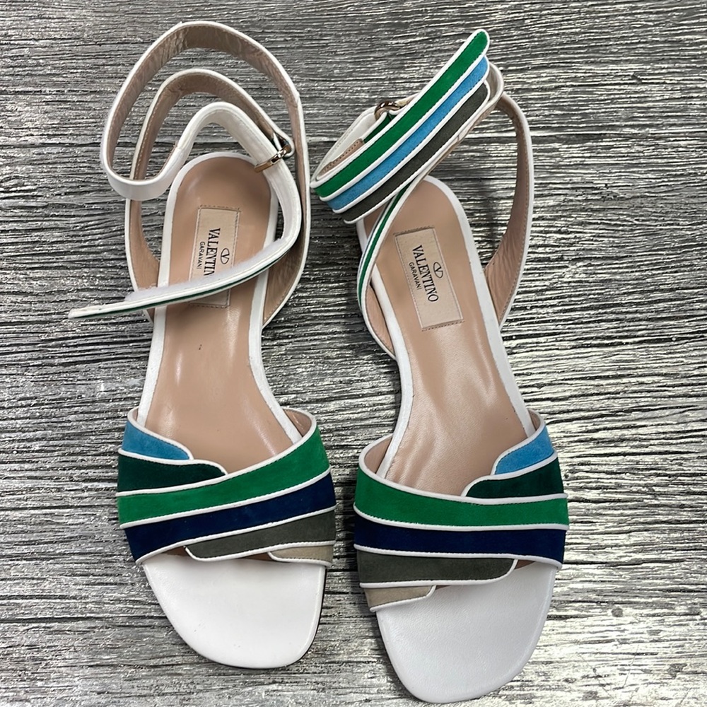 Valentino Green & Blue Sandals